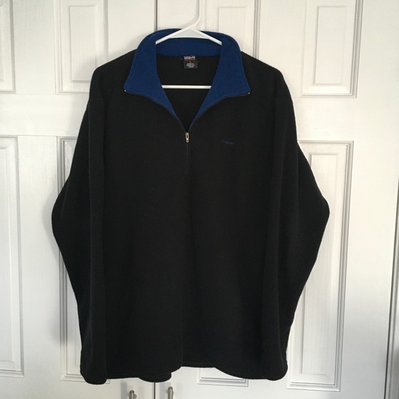 Patagonia 1/4 Zip Fleece Men’s Sweater Black Size L - Picture 2 of 8